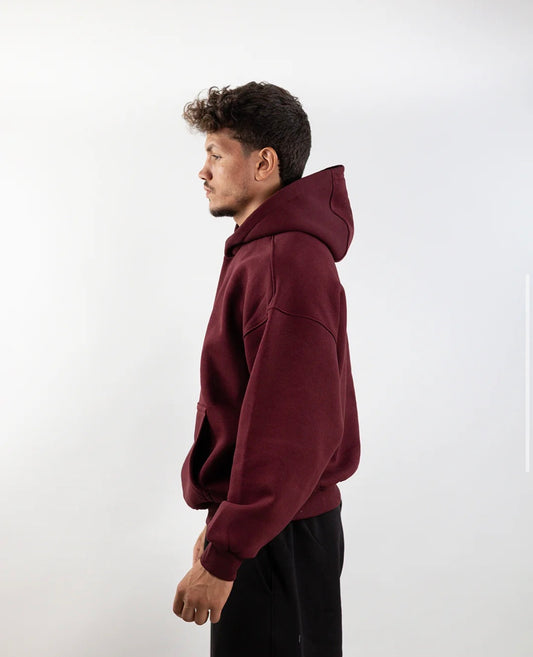 Burgandy - Boxy Hoodie