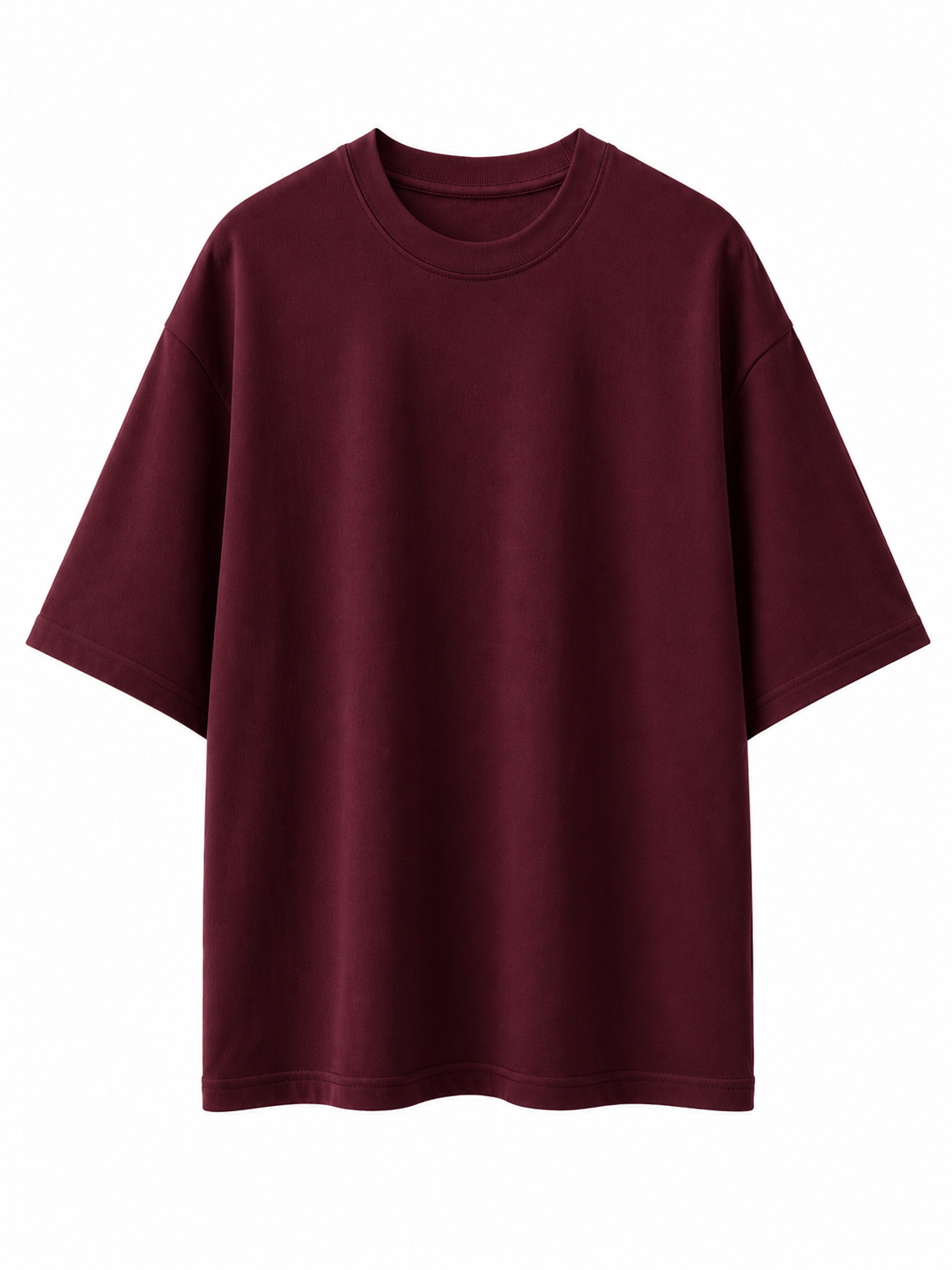 Premium Burgundy Boxy Fit T-Shirt