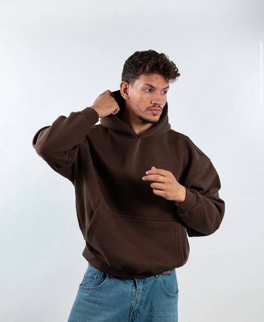 Brown- Boxy Hoodie