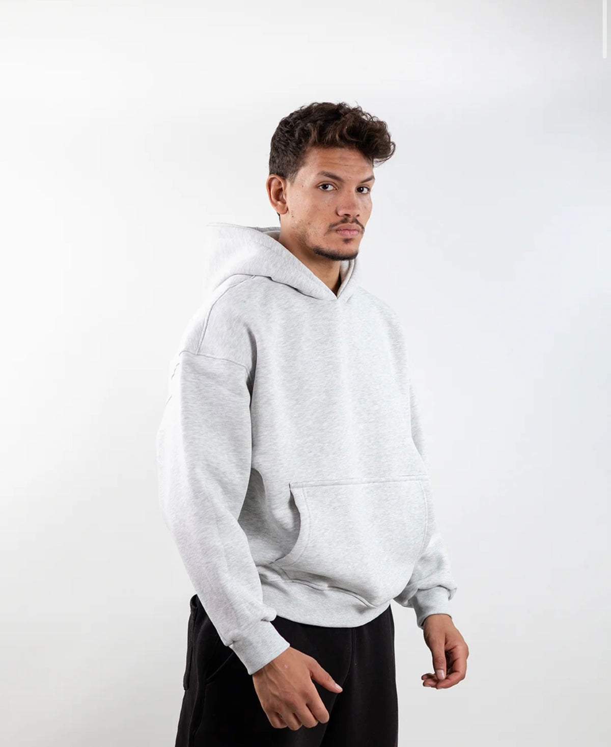 Gray - Boxy Hoodie