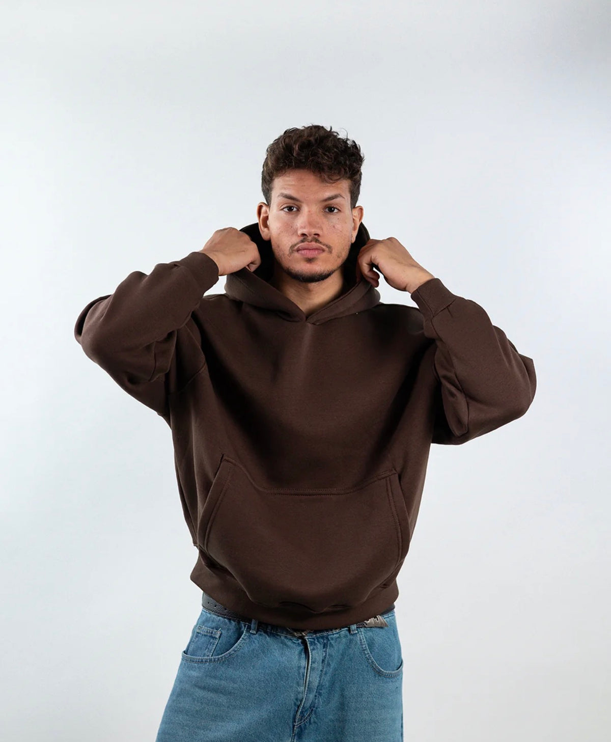 Brown- Boxy Hoodie