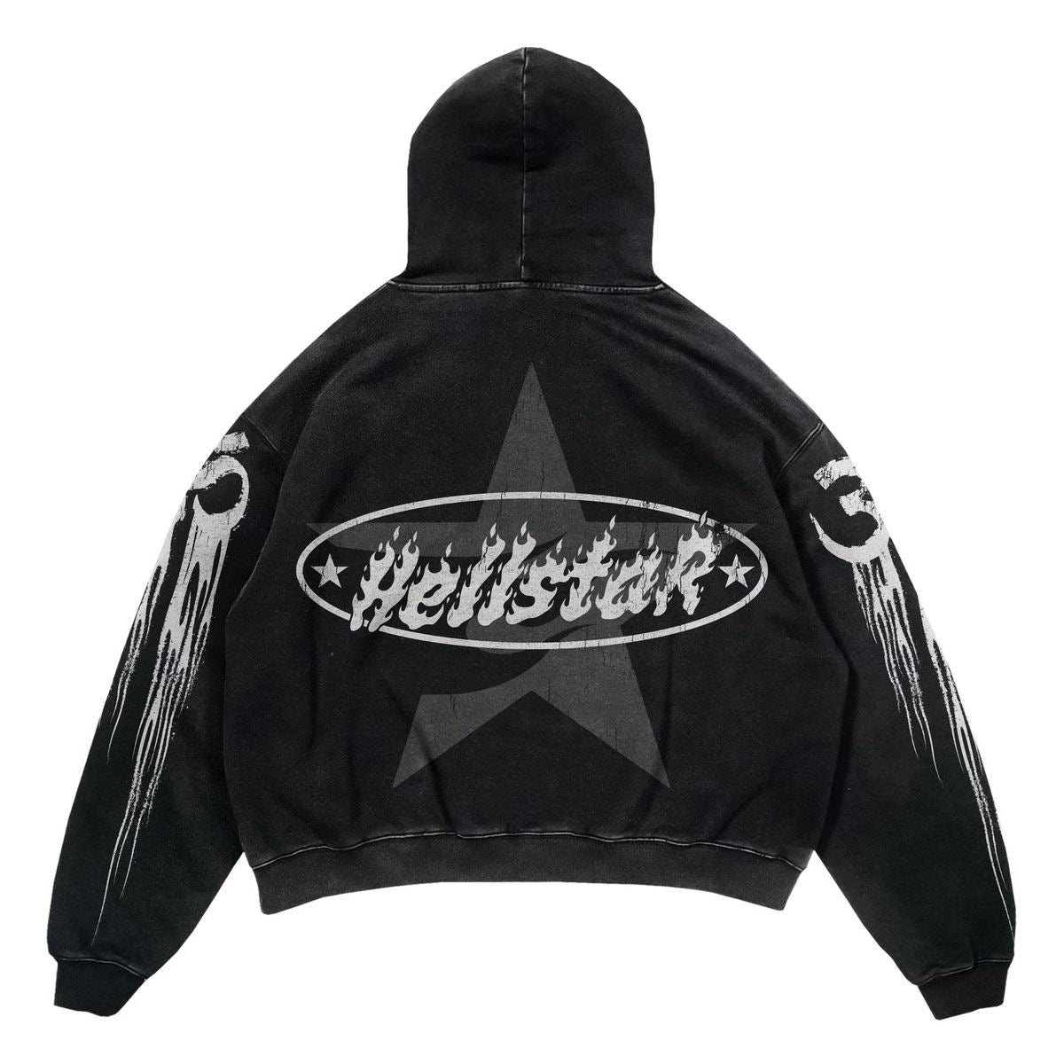 Hellstar acid hoodie oversized fit
