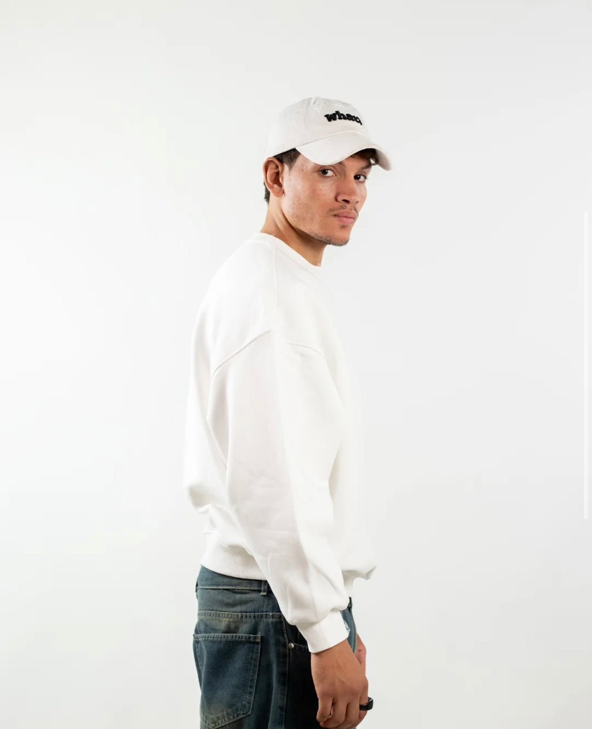White - Boxy Crew Nick