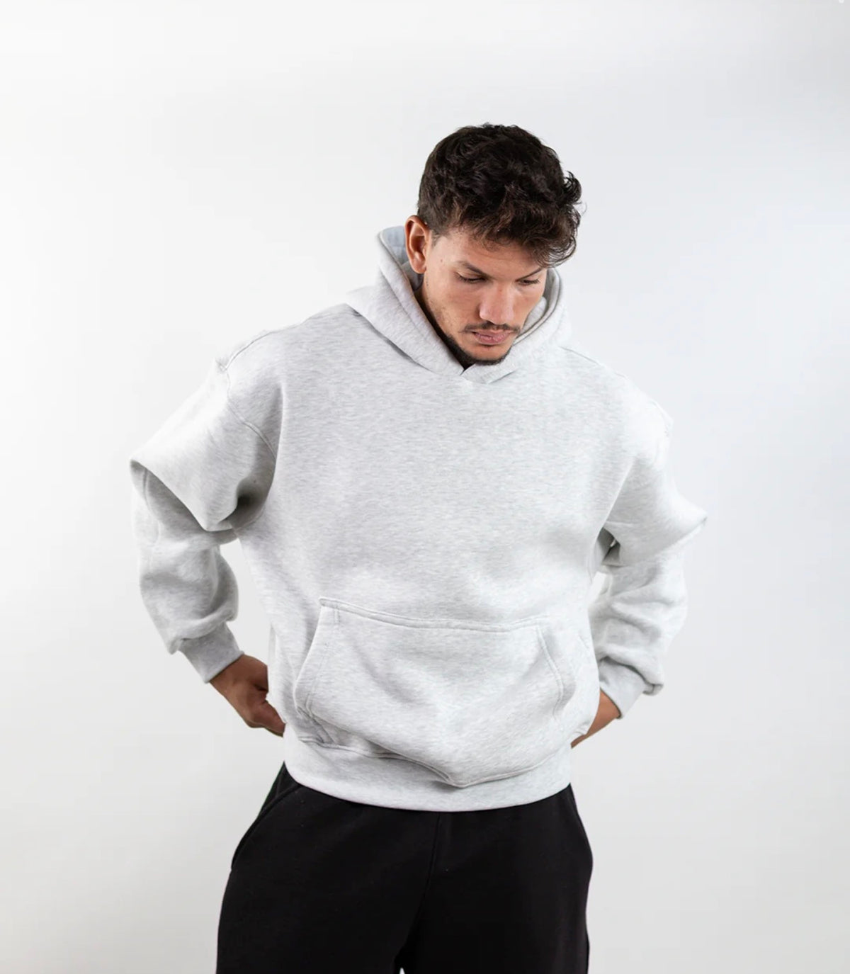 Gray - Boxy Hoodie