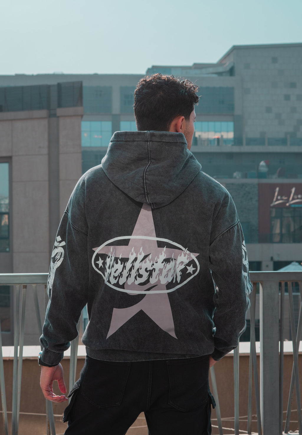 Hellstar acid hoodie oversized fit