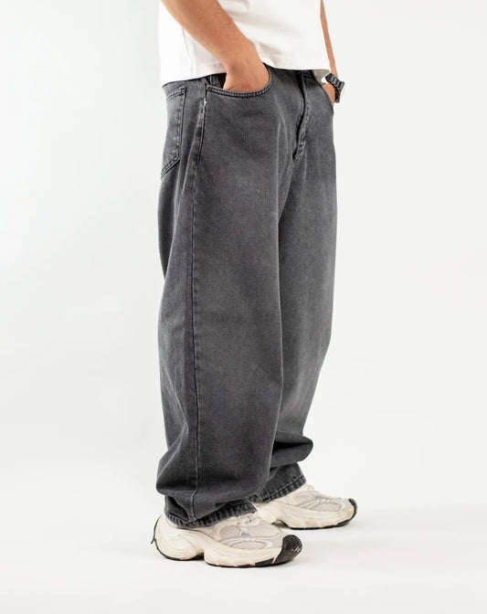 Acid Gray Balloon Denim