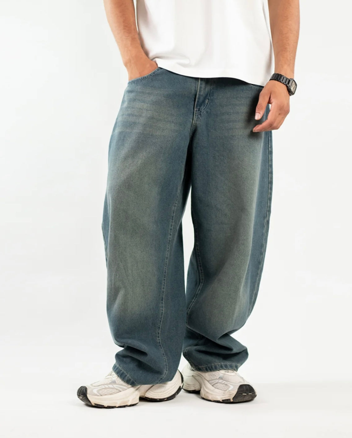 Vintage Blue Balloon Denim