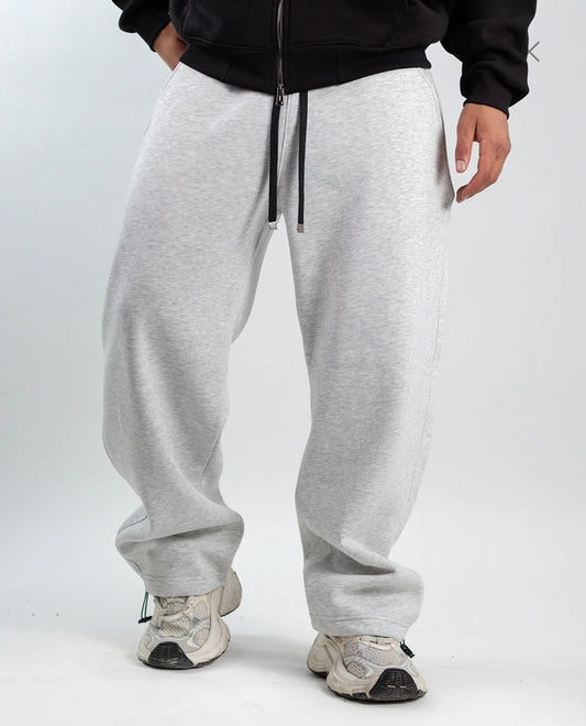 Light grey wide leg sweatpant