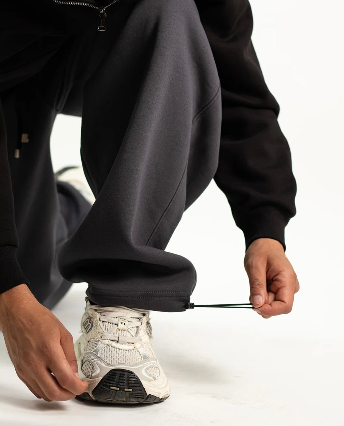 Dark Grey wide leg sweatpant