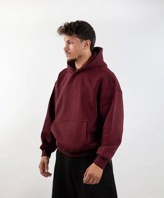 Burgandy - Boxy Hoodie