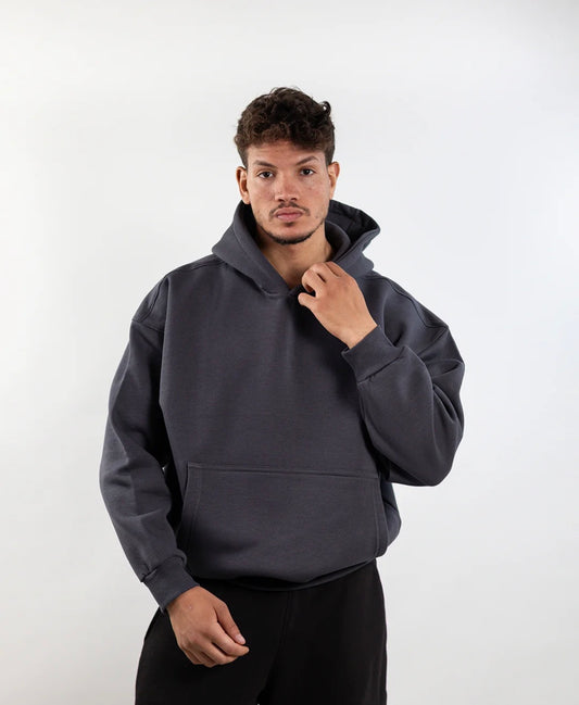 Dark Gray - Boxy Hoodie