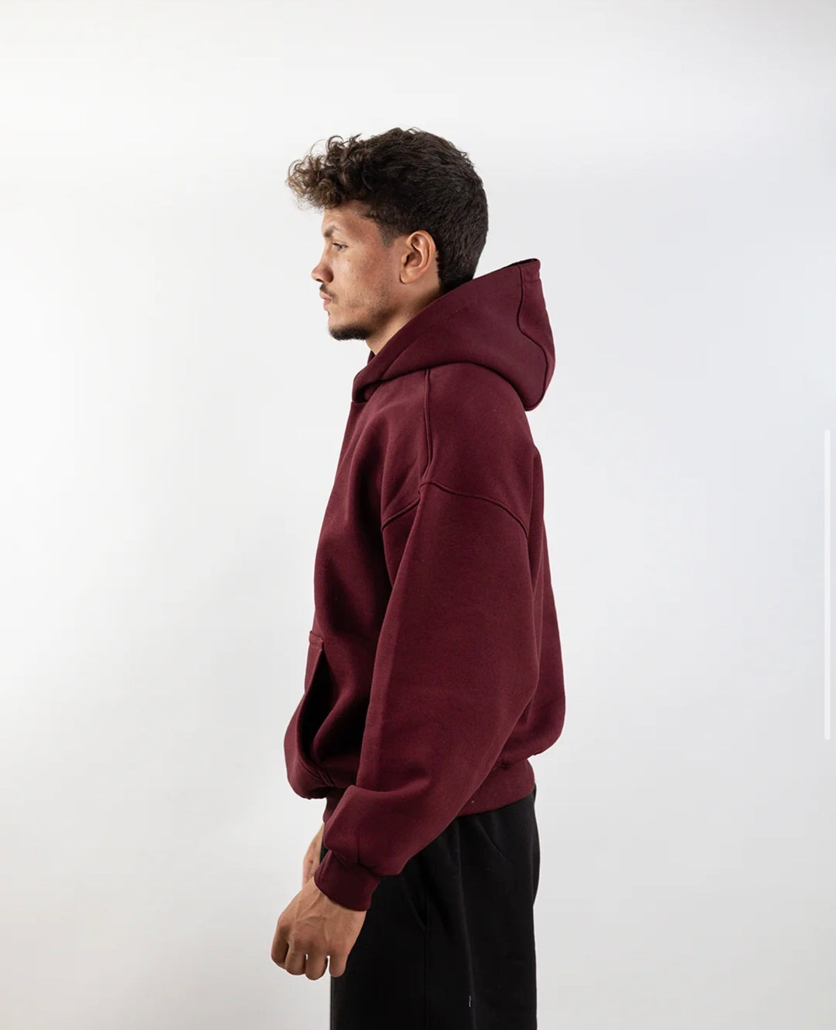 Burgandy - Boxy Hoodie