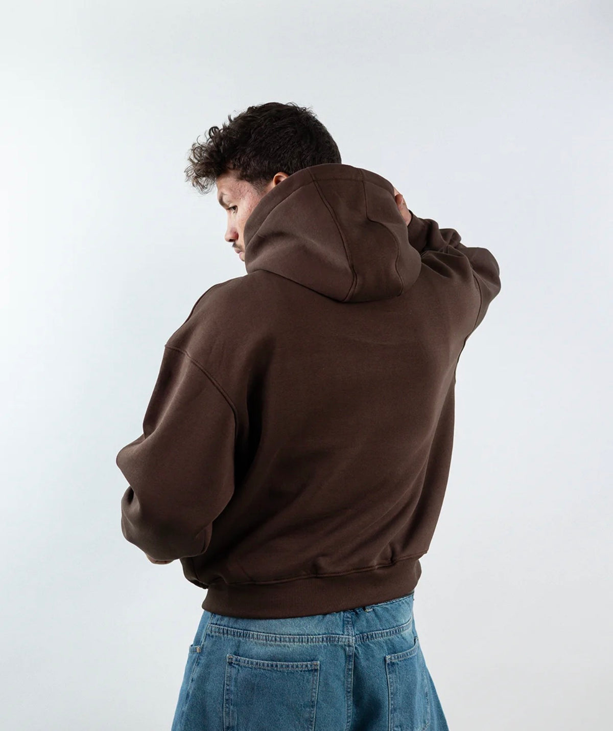 Brown- Boxy Hoodie