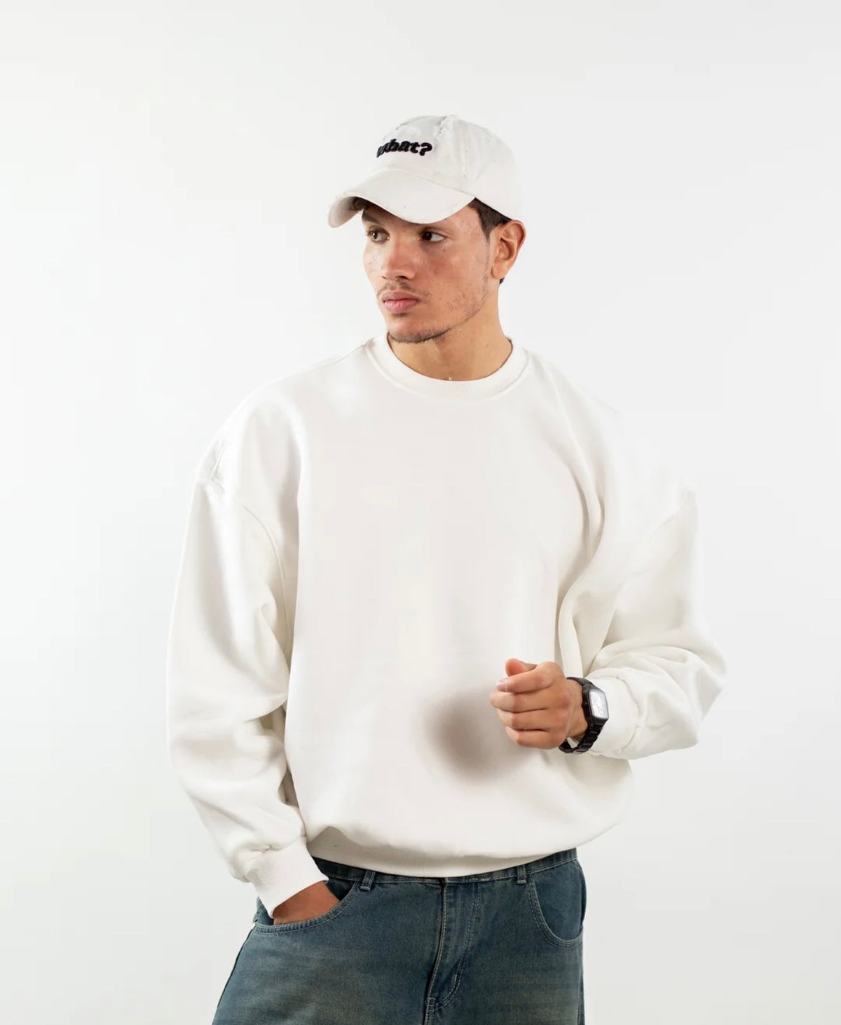 White - Boxy Crew Nick