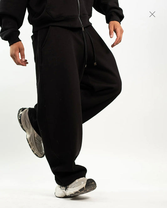 Black wide leg sweatpant