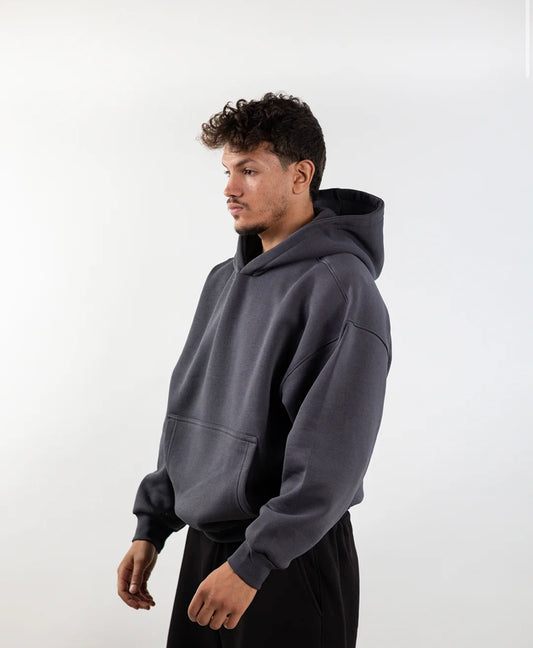 Dark Gray - Boxy Hoodie
