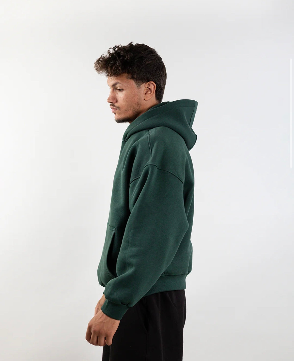 Dark Olive- Boxy Hoodie