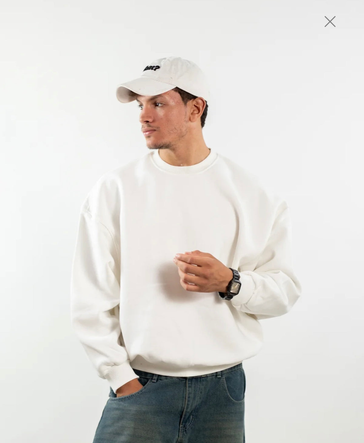 White - Boxy Crew Nick