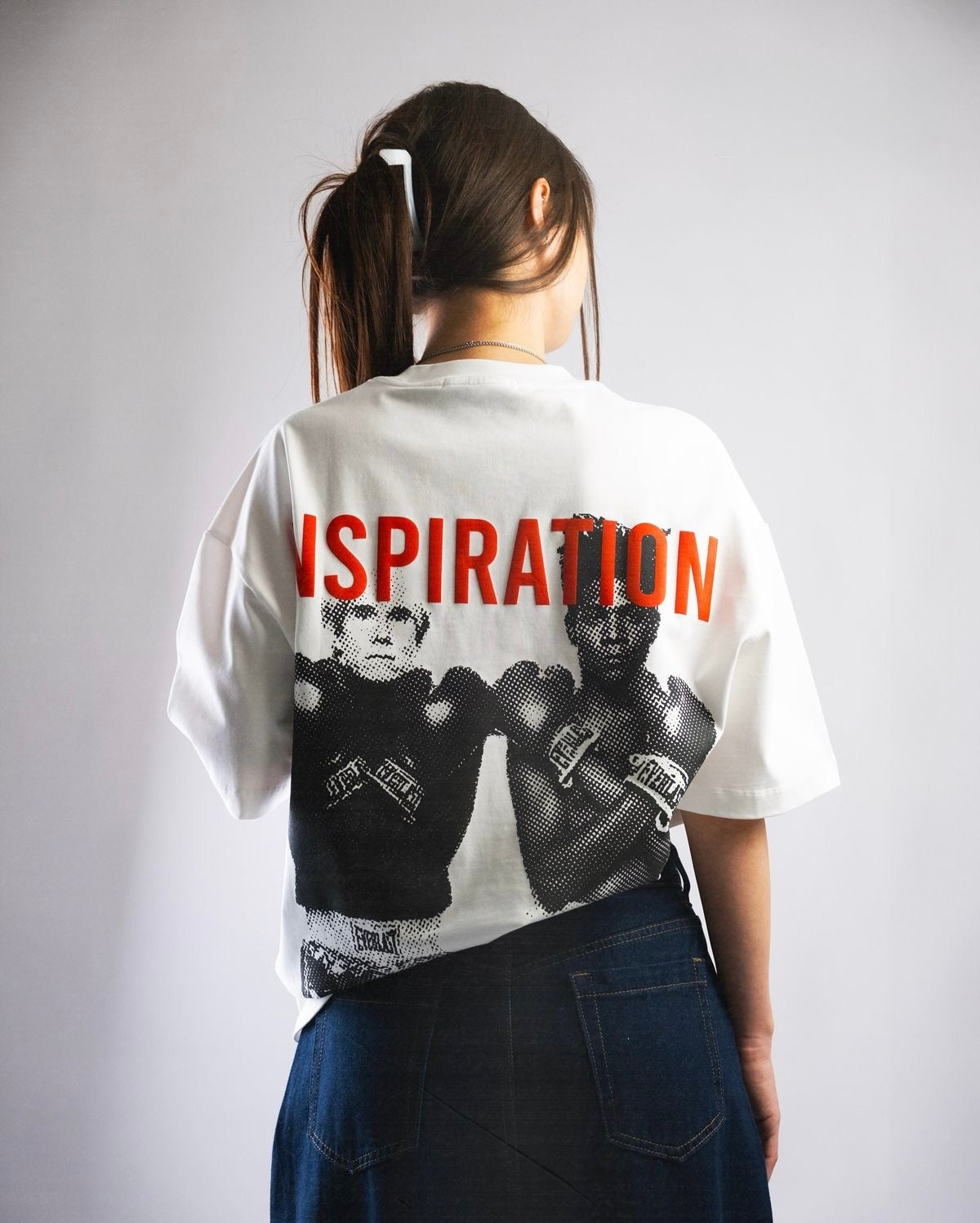 Rubine® "Inspiration" Puff Graphic Oversized Tee