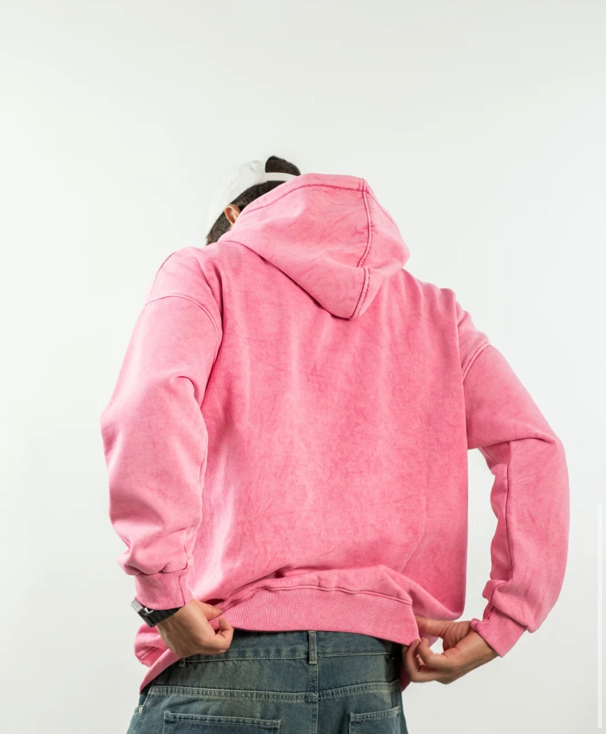 Rose - Washed Oversized Hoodie