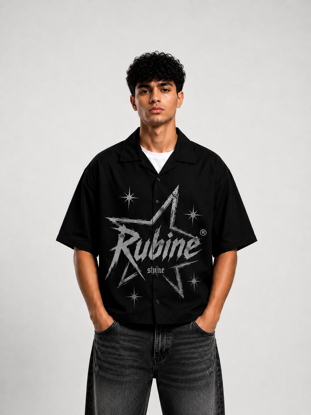 Rubine® Shine Star Shirt — Black Edition