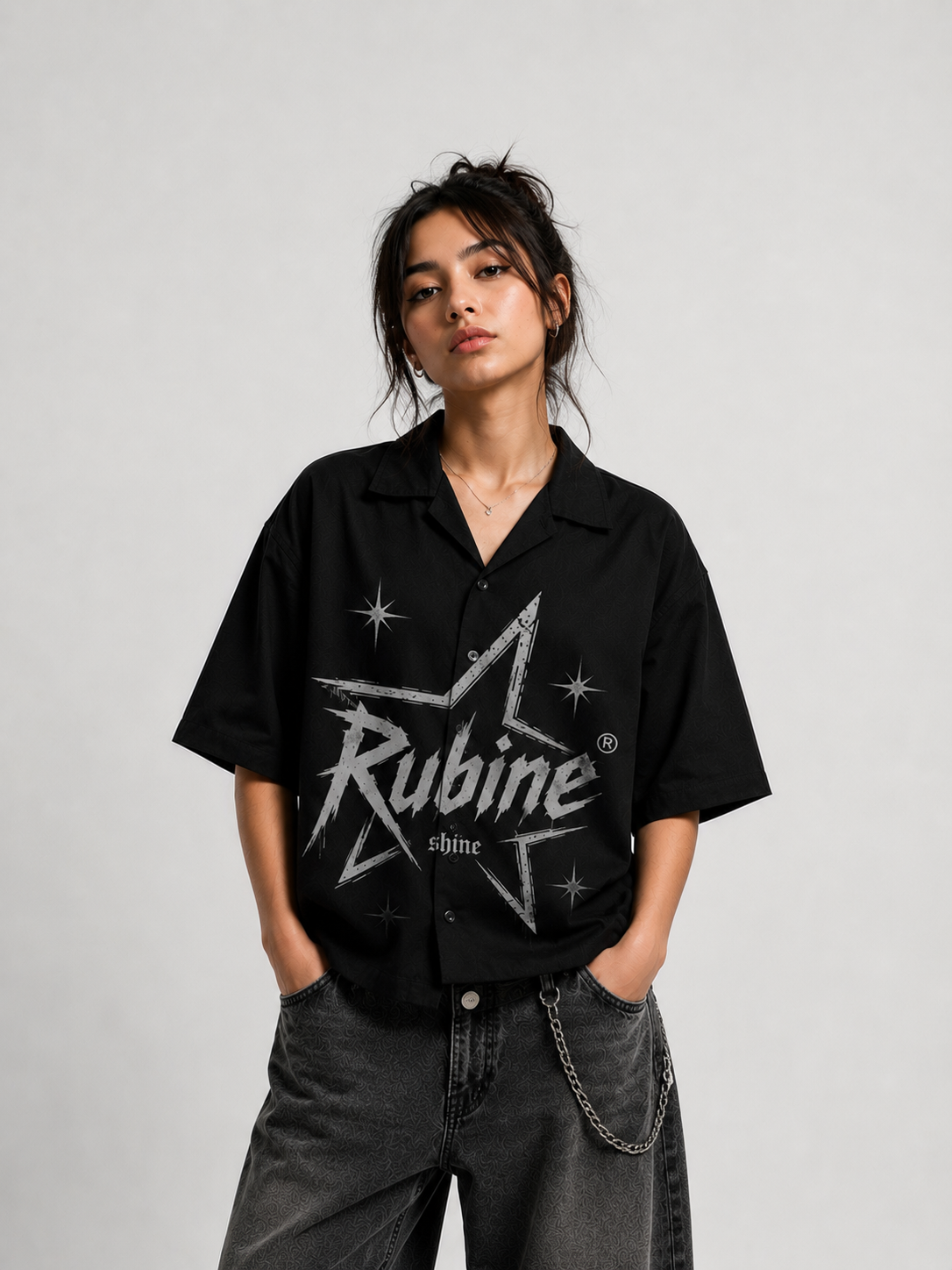 Rubine® Shine Star Shirt — Black Edition