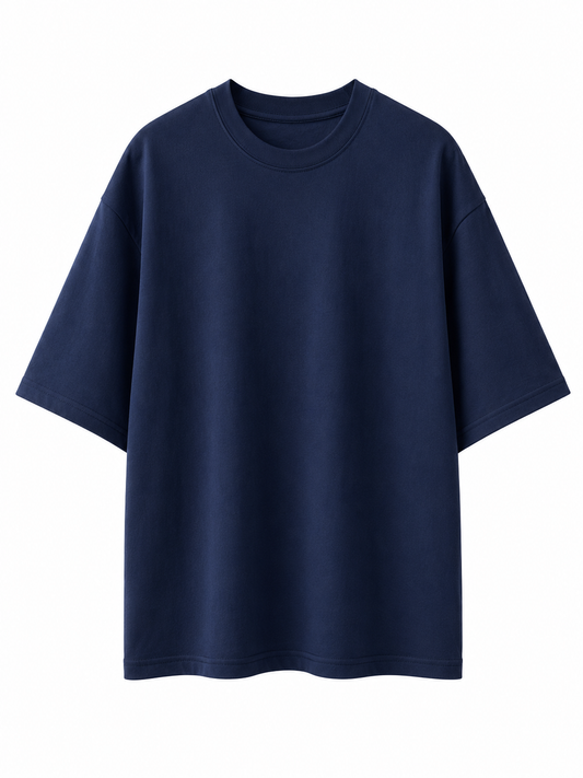 Classic Navy Boxy Fit T-Shirt