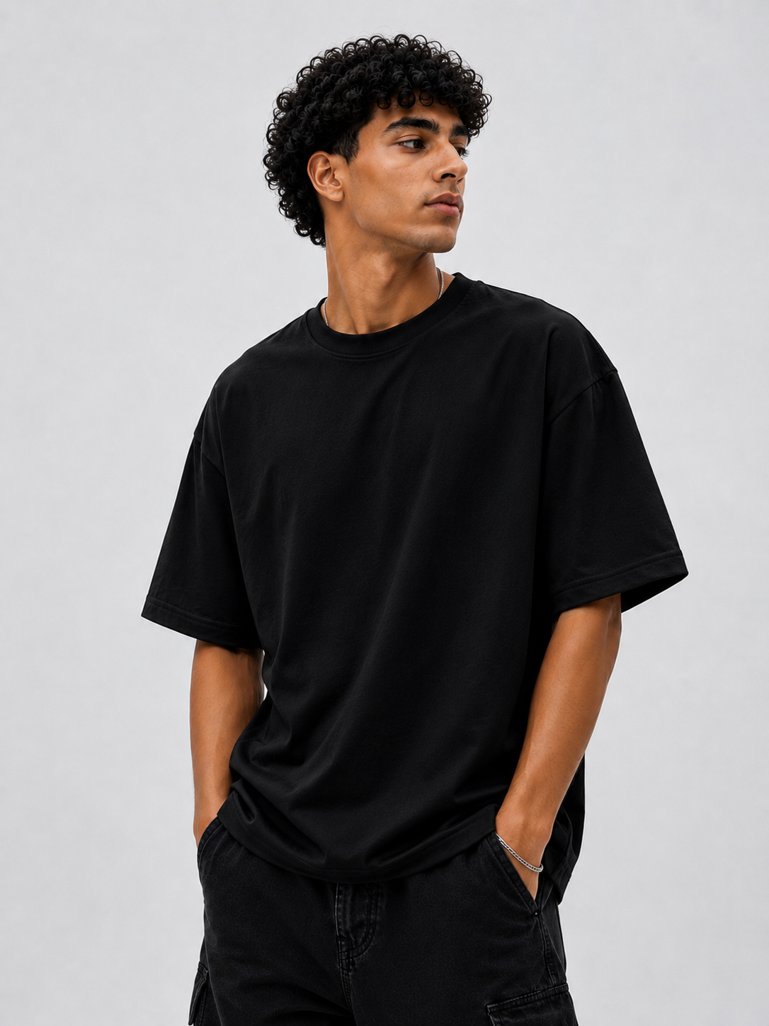 Essential Black Boxy Fit T-Shirt