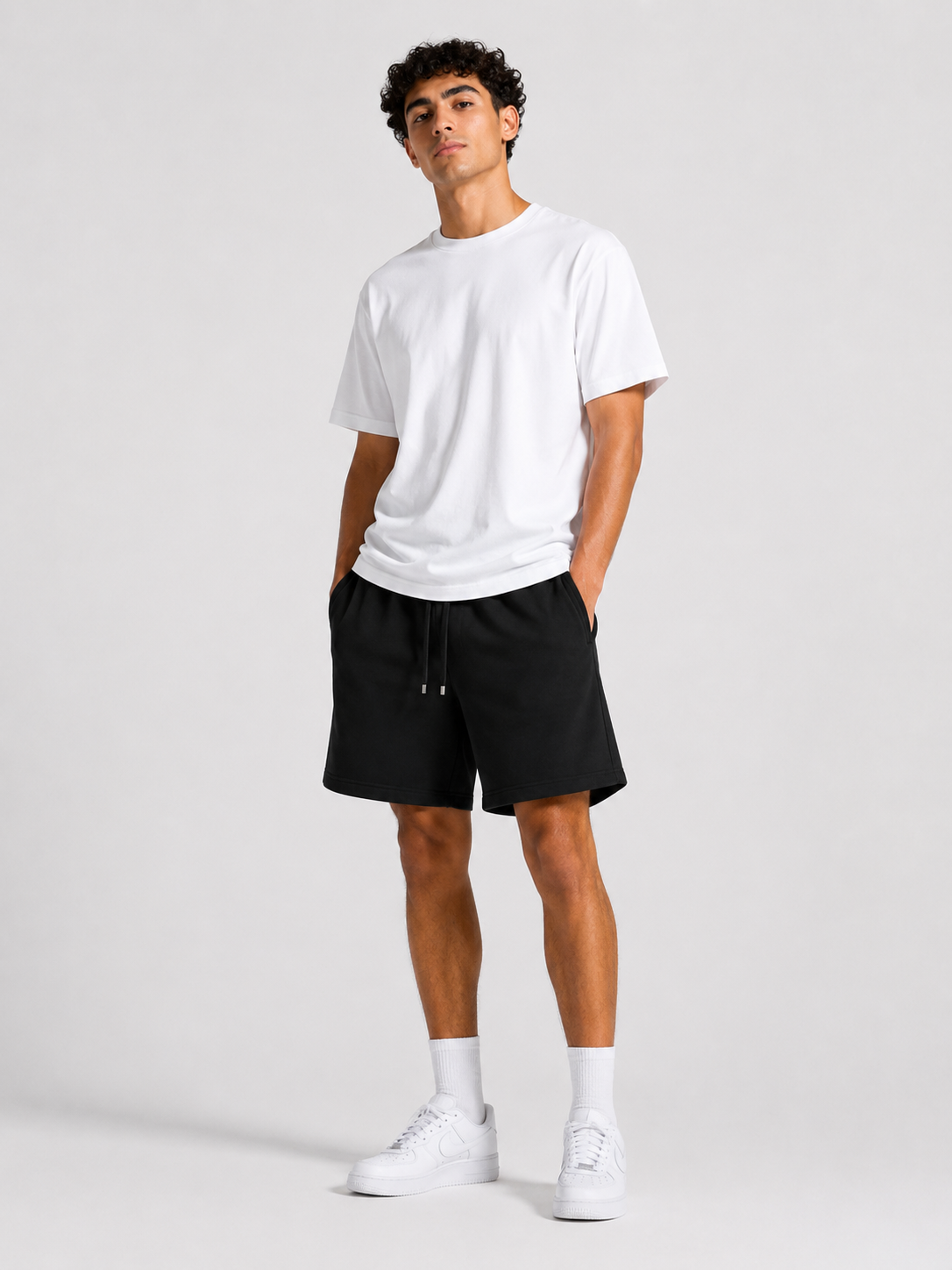 Essential Black Sweat Shorts