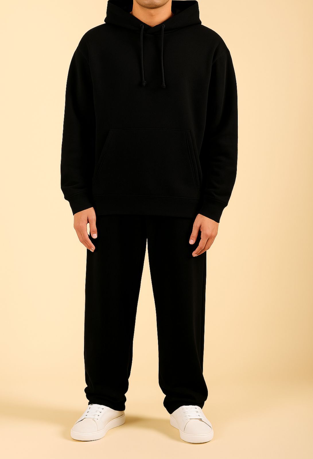 Black wide leg sweatpant